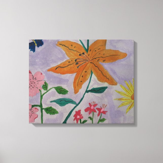 Orange Lily Canvas Art (Frente)