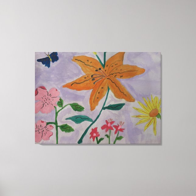 Orange Lily Canvas Art (Frente)