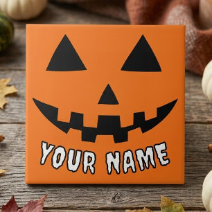 Orange Pumpkin Personalizado Halloween Seu Nome