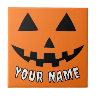 Orange Pumpkin Personalizado Halloween Seu Nome