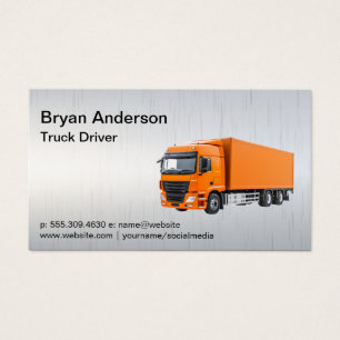 Orange Semi Truck   Driver de transporte