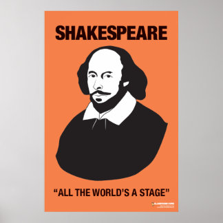 Orange Shakespeare Poster