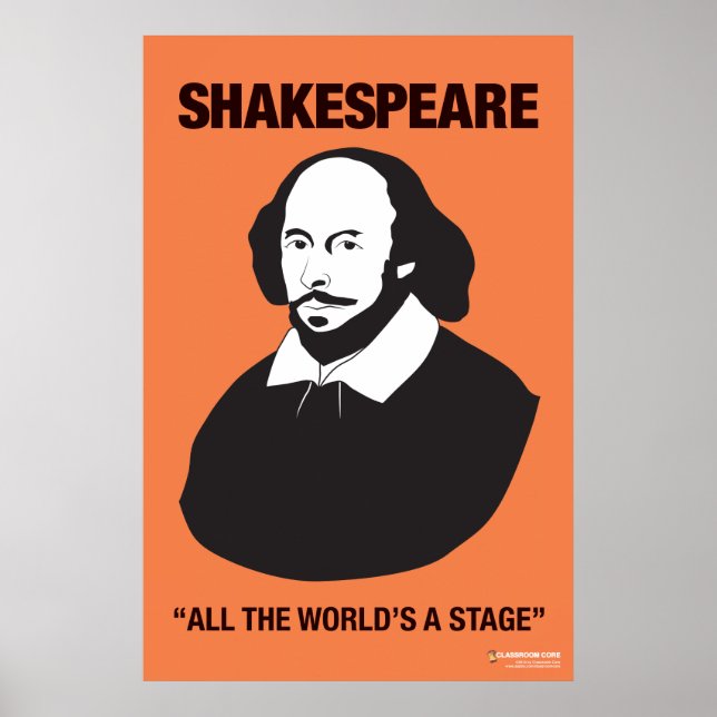 Orange Shakespeare Poster (Frente)