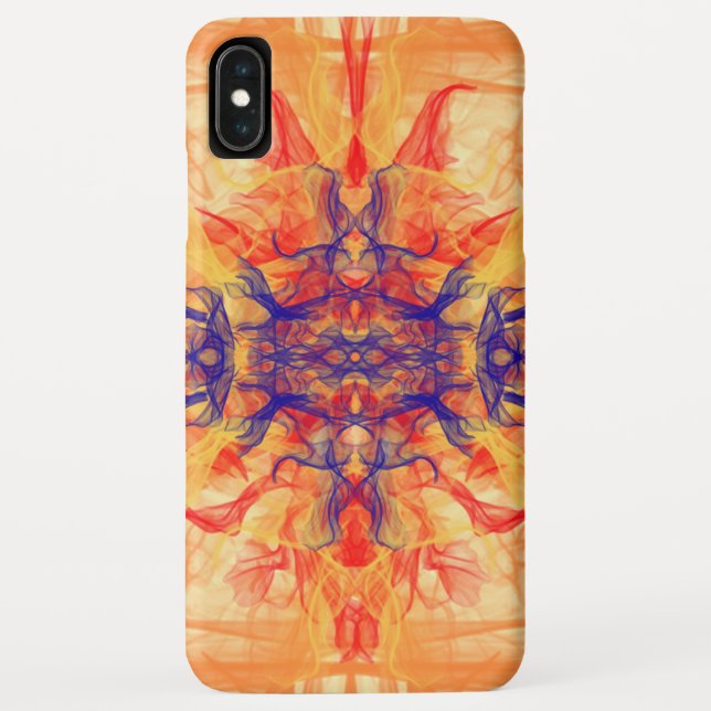 ORANGE SMOKE - Arte Fractal - capas de iphone de C (Verso)
