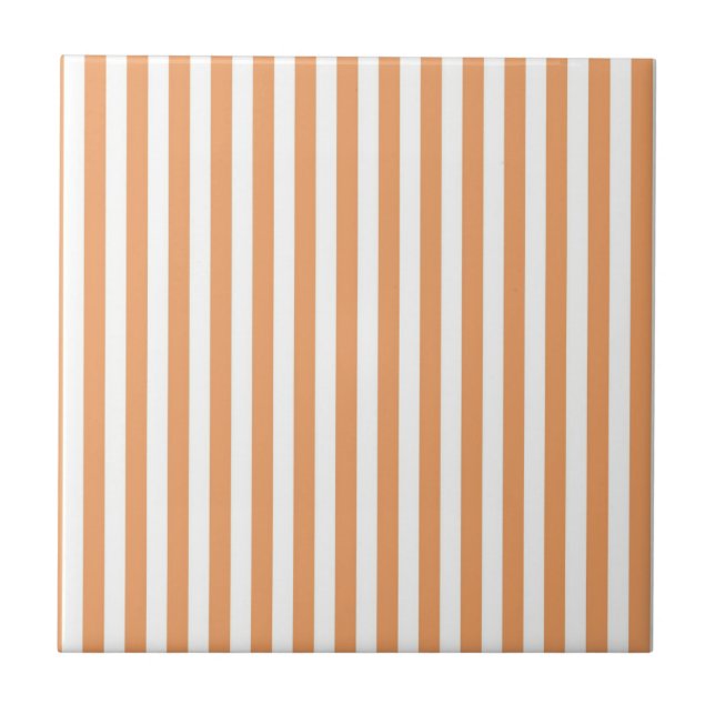 Orange Stripes Pattern Minimal Modern Summer (Frente)