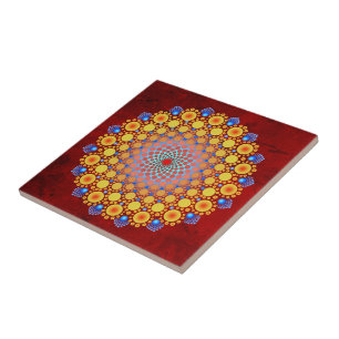 Orange Sunflower Mandala