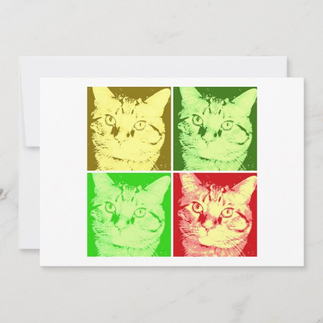Orange Tabby Cat Pop Art (Frente)