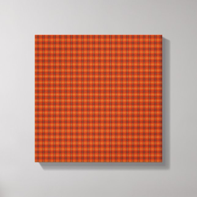 Orange Tartan Canvas (Frente)