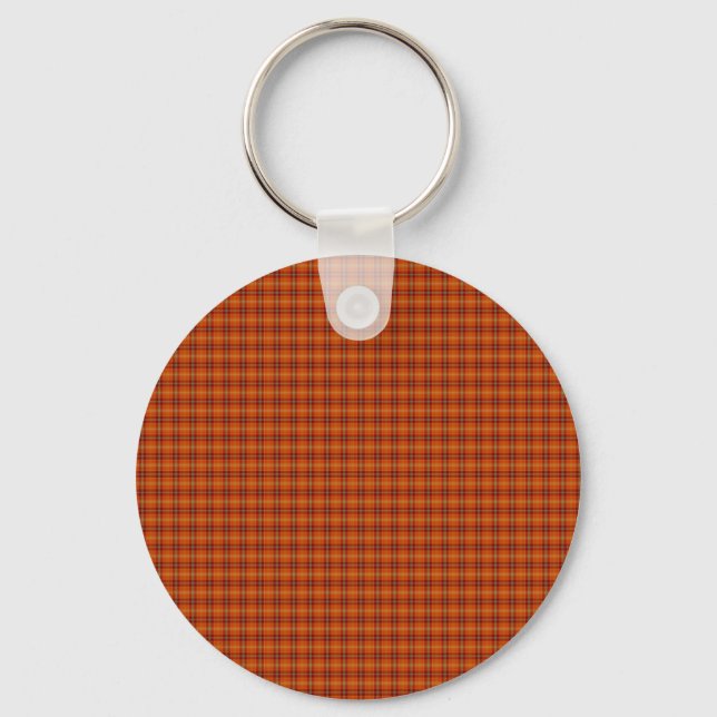 Orange Tartan Chaveiro (Frente)