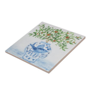 Orange Tree Topiary Ginger Jars Jar Art