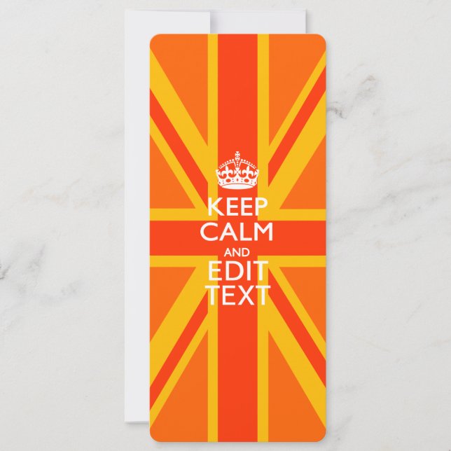 Orange Union Jack British Flag Swag (Frente)