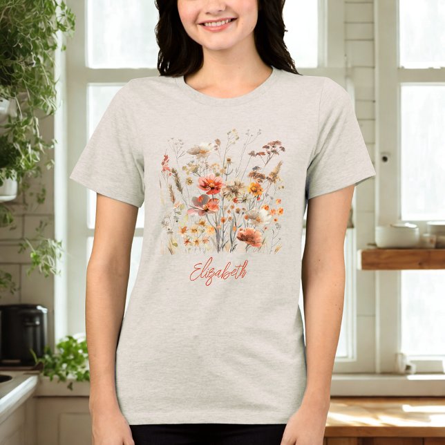 Orange Watercolor Wildflower (Criador carregado)