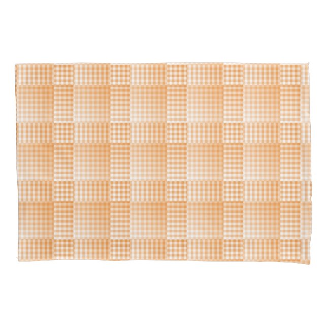 Orange White Checker Abstract Pattern (Frente-Esquerda)
