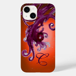 ORANGE YELLOLE BERRIES E SWIRLS MONOGRAMA i