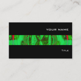 Orb cartão de visita preto de faixa verde