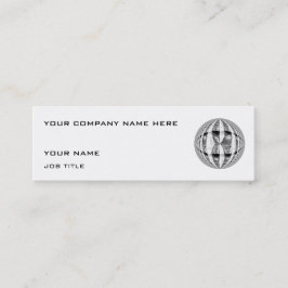 Orb Chrome cartão de visita branco magro