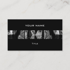 Orb Chrome cartão de visita preto