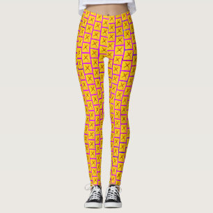 Orb Weaver (Amarelo)/Chorar Aqui Roxo, Leggings