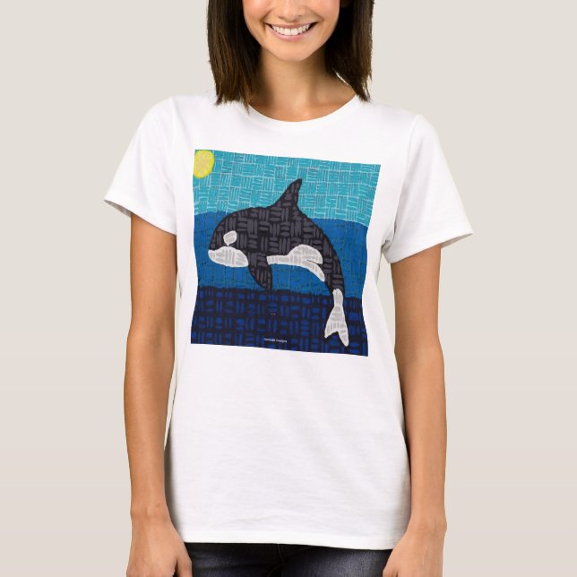 Orca (branca) - Camiseta Básica Feminina (Frente)