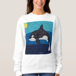 Orca (branco) - Suéter Feminino