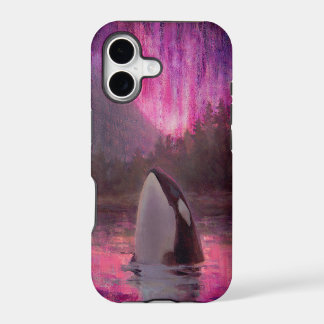 Orca da baleia de assassino e capa de telefone da