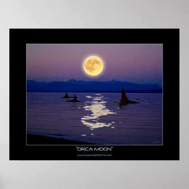 ORCA MOON Fantasy Art Poster (Frente)