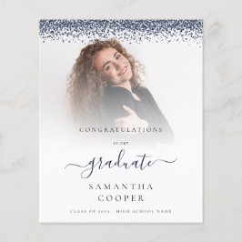 Orçamento 2022 Formando Foto Blue Glitter Anúncio