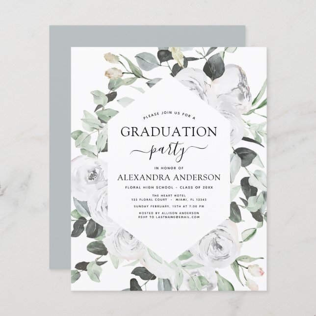 Orçamento 2022 Graduação Eucalyptus Floral (Frente/Verso)