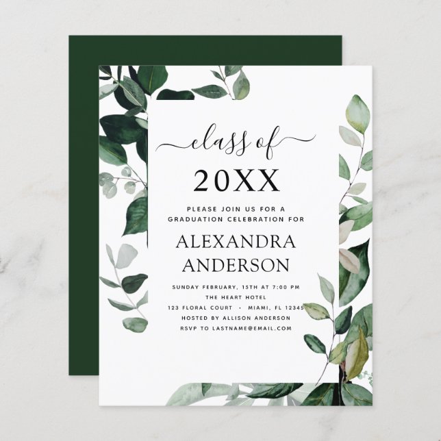 Orçamento 2023 Graduação Verde Botânica (Frente/Verso)