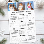 Orçamento 2025 Pet Photo Dog 12 Meses Calendário<br><div class="desc">Apresentando nosso cartão de calendário 2025, a combinação perfeita do design moderno e do toque pessoal! Este calendário único apresenta um layout de 12 meses em cada placa, oferecendo uma maneira compacta e conveniente de planejar seu ano. Com espaço para três fotos personalizáveis, você pode mostrar seus momentos familiares favoritos,...</div>