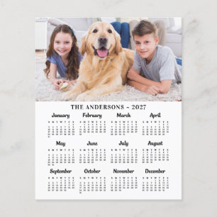 Orçamento 2027 Foto Personalizada Cartão de Calend