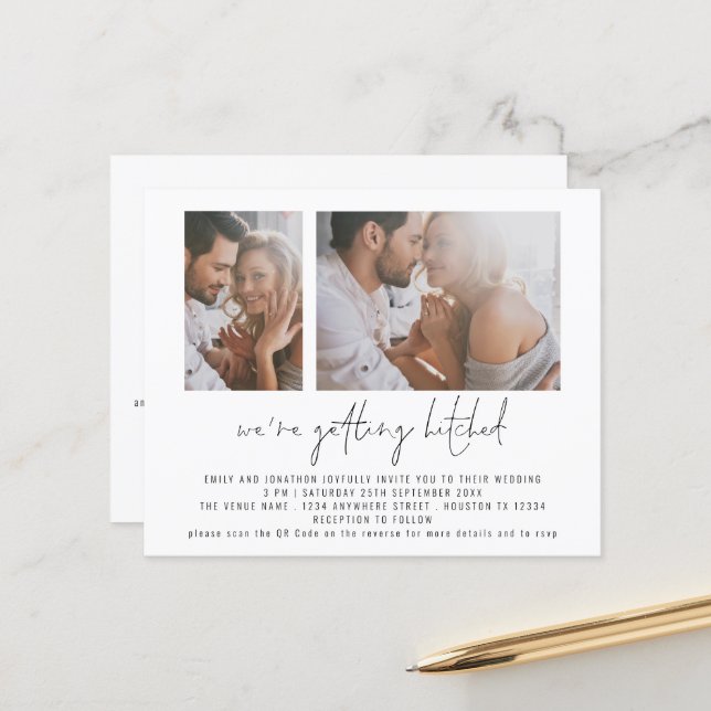 Orçamento 2 Foto Obtendo Casamento com Código QR H (Frente/Verso In Situ)