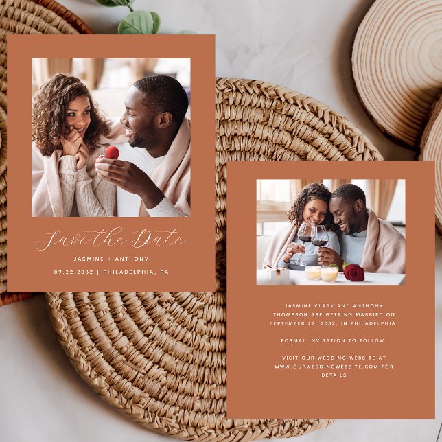 Orçamento 2-Foto - Terracotta Mínimo Salve a Data (Criador carregado)