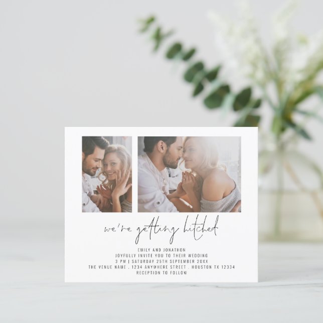 Orçamento 2 Fotografia Obtendo Convite de Casament (Em pé/Frente)