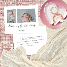 Orçamento 2 Fotos Anunciando Anúncio de Chegada