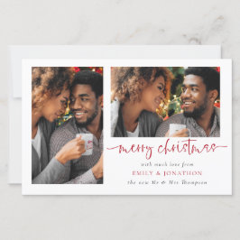 Orçamento 2 Fotos Feliz Cartão de Natal