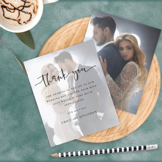 Orçamento 2 Fotos Sobreposição Casamento Obrigado (Criador carregado)