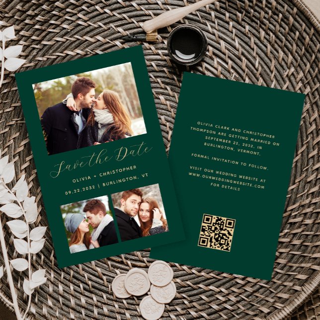 Orçamento 3-Colagem de Fotos Código QR Verde Salve (Criador carregado)