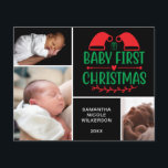 Orçamento 3 Foto Collage Bebê Primeiro Cartão de N<br><div class="desc">Crie a sua própria Colagem de Fotos Feliz de Natal, com a nossa ferramenta de design fácil de usar. Adicione suas fotos favoritas de amigos, família, férias, hobbies e animais de estimação e você terá uma impressionante colagem de fotos do tipo único. Nossa colagem personalizada de fotos é perfeita para...</div>