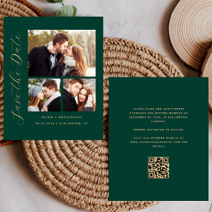 Orçamento 3-Foto Emerald Green Código QR Salvar Da