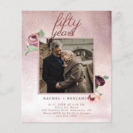 Orçamento 50 anos Rosa de aniversário de casamento