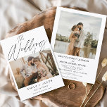 Orçamento A Moderna Elegante Minimalista<br><div class="desc">Convite De Casamento Minimalista De Foto Moderno Elegante 4. O Convite para Casamento Dois Cartões Fotográficos ou Imagens contém uma tipografia moderna que é elegante,  simples e moderna para usar depois de você celebrar o dia de casamento simples e minimalista.</div>