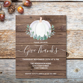 Orçamento Abóbora Madeira Ação de Graças Convite