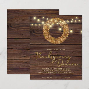 Orçamento Ação de Graças Corda Solha Luzes Mad