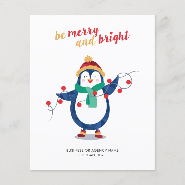 Orçamento Adicionar logotipo de empresa Feriado de (Frente)