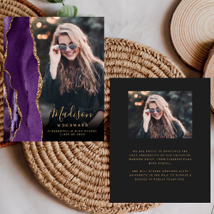 Orçamento Ágata Roxa Foto Anúncio Gradiente Escuro