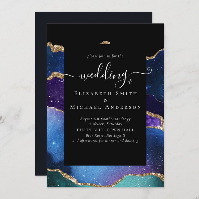 ORÇAMENTO AGATE Azul Púrpura Dourada Orçamento Cas (Frente/Verso)