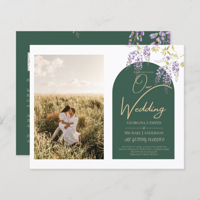 Orçamento All-in1 PHOTO Wedding Wisteria Código QR (Frente/Verso)