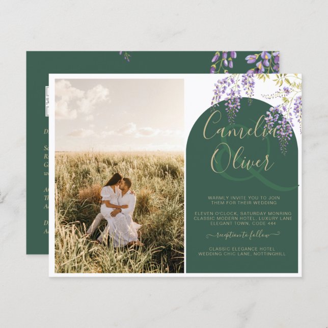 Orçamento All-in1 PHOTO Wedding Wisteria Código QR (Frente/Verso)