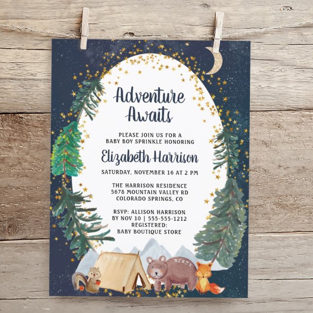 Orçamento Animais da Floresta Noturna Céu Bebê Spr (Criador carregado)